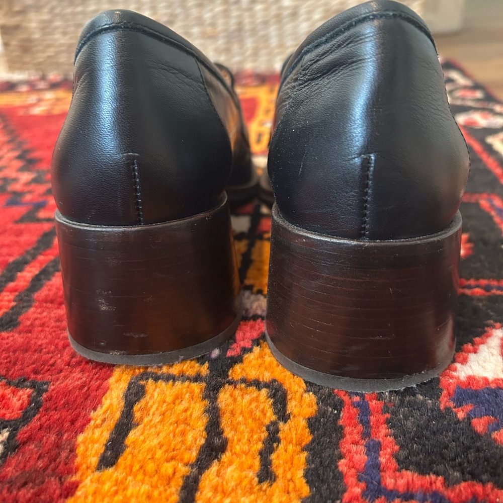 Chie Mihara Black Square Toe Loafer - Picture 3 of 4